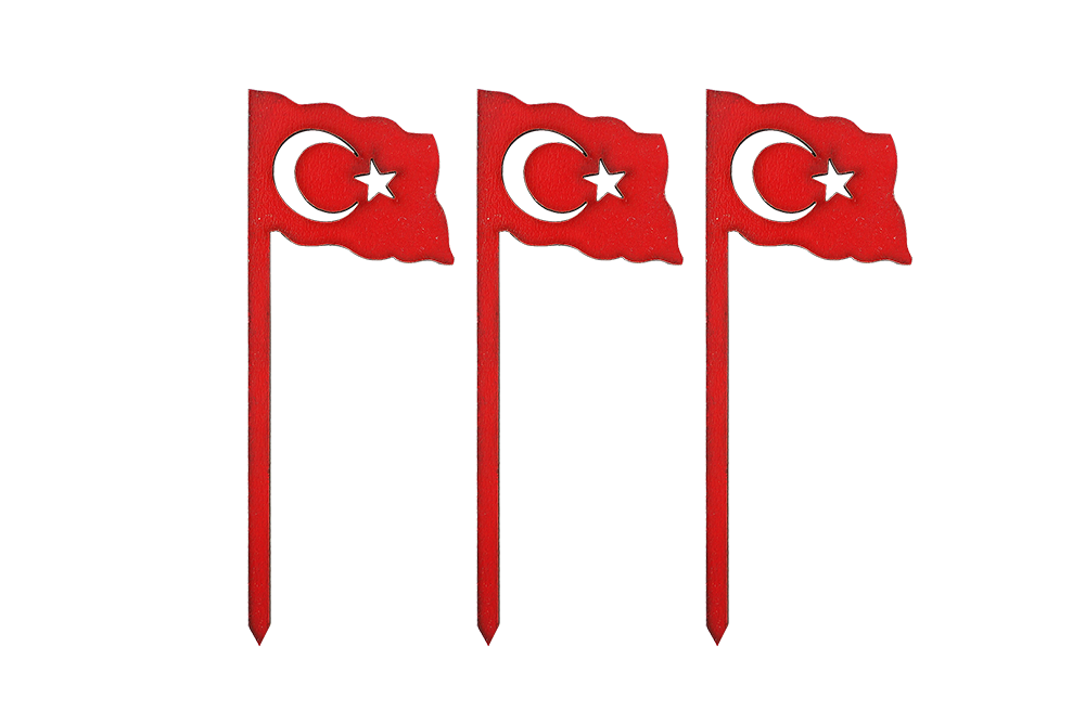 Türk Bayrağı - Ahşap