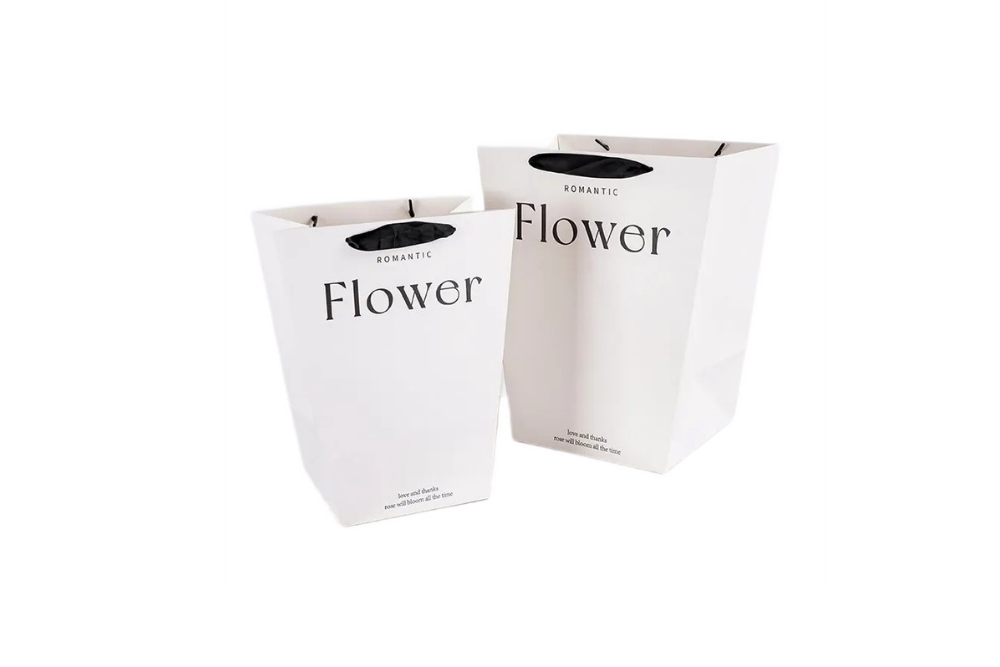 Karton Çiçek Çantası-Romantic Flower